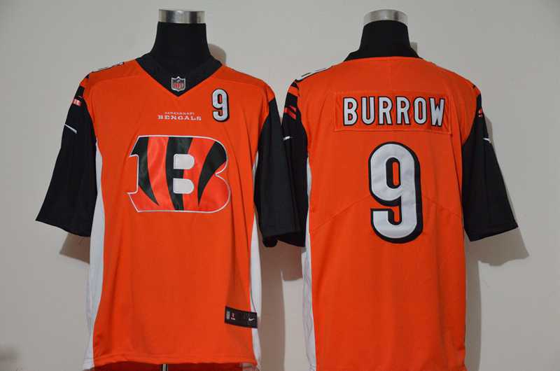 Nike Bengals 9 Joe Burrow Orange Team Big Logo Number Vapor Untouchable Limited Jersey,We sell and wholesale Nike Bengals 9 Joe Burrow Orange Team Big Logo Number Vapor Untouchable Limited Jersey on line form chian!